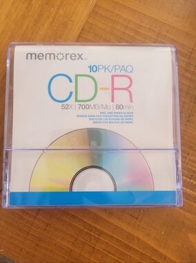 NEW Memorex Blank CD-R Discs 52X 700MB/Mo 80 Min - ONLY 9 LEFT